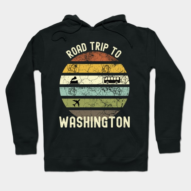 Road Trip To Washington, Family Trip To Washington, Holiday Trip to Washington, Family Reunion in Washington, Holidays in Washington, Hoodie by DivShot 